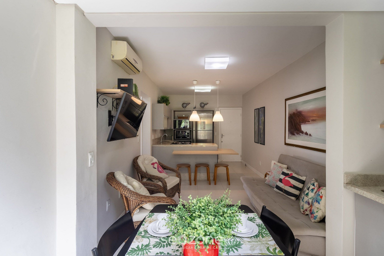Living area 2, Sea View Apt 240m From the Beach in Jurere Ido207, Florianopolis
