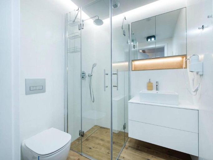 Bathroom, Apartment in Pobierowo near Beach and SPA, Gryfice