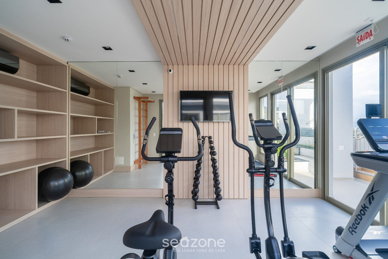 Fitness facility, 1 Bedroom Apartment 550m From Jurere Beach Cej0304, Florianopolis