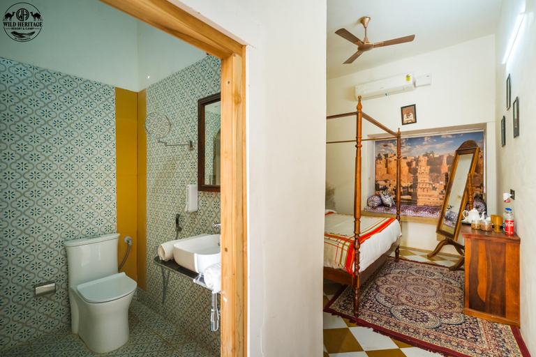 Bathroom 3, Wild Heritage Desert Camp, Jaisalmer
