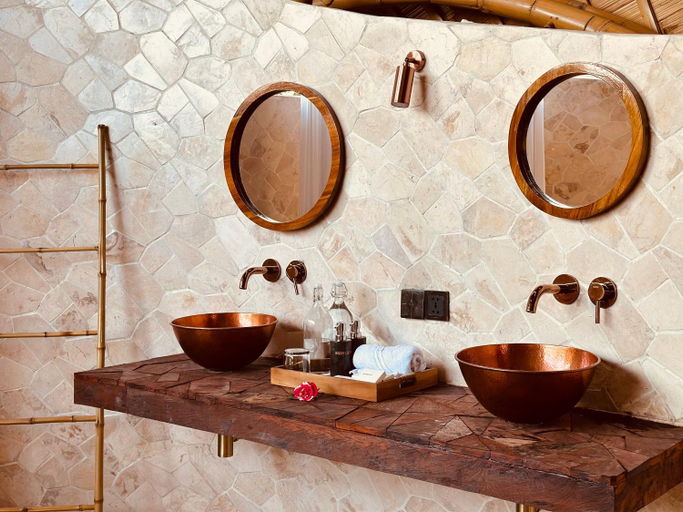 Bathroom, Astha Bamboo House, Karangasem