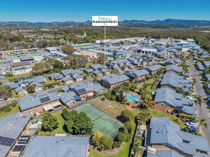 Aerial view, Kirra Shores Coastal Hideaway