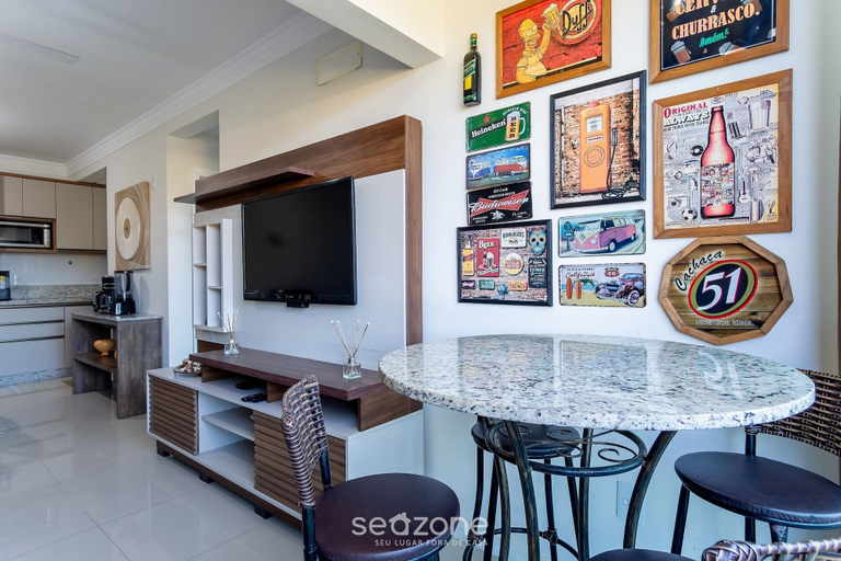 Dining 5, 2 Bedroom Apart w/ Air 270m From the Beach Gps0102, Imbituba