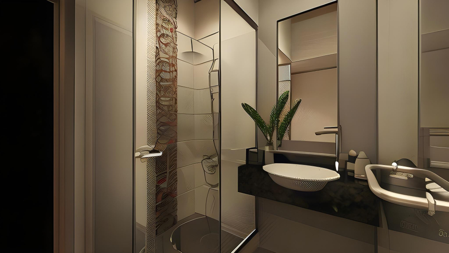 Bathroom 3, The Square Hotel, Johor Bahru