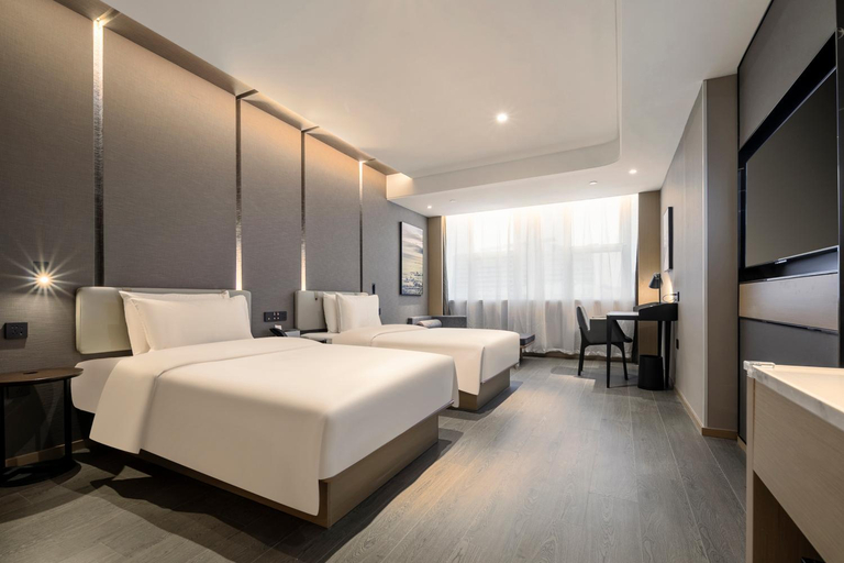 Bedroom 2, Atour Hotel Jiangnan Moore Zhongshan Road Jiaxing, Jiaxing