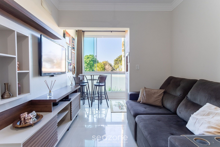 Living area 3, 2 Bedroom Apart w/ Air 270m From the Beach Gps0102, Imbituba