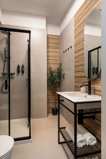 Bathroom, Old Town Kraków by Downtown Apartments, Kraków City