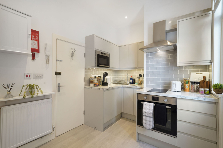 Private kitchen 4, Central Harrow 5 Studio Apartment Block, London