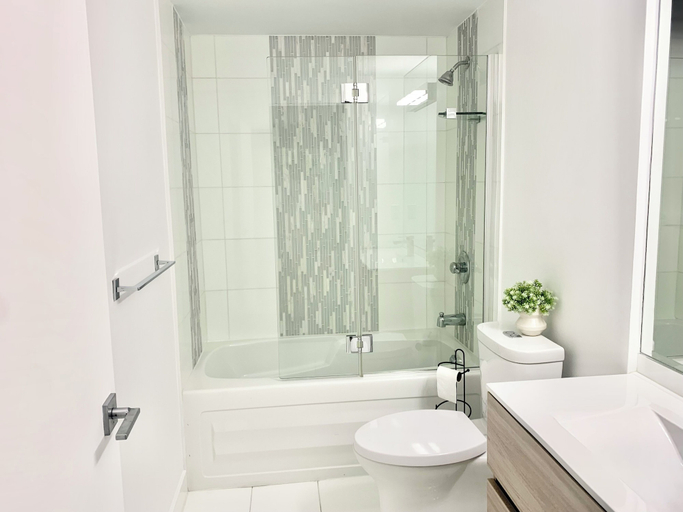 Bathroom 5, 12 York by CN tower, Toronto