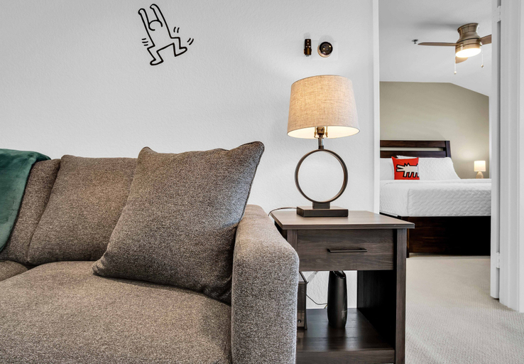 Room 1, Keith Haring Inspired 2BD Deauville, Riverside