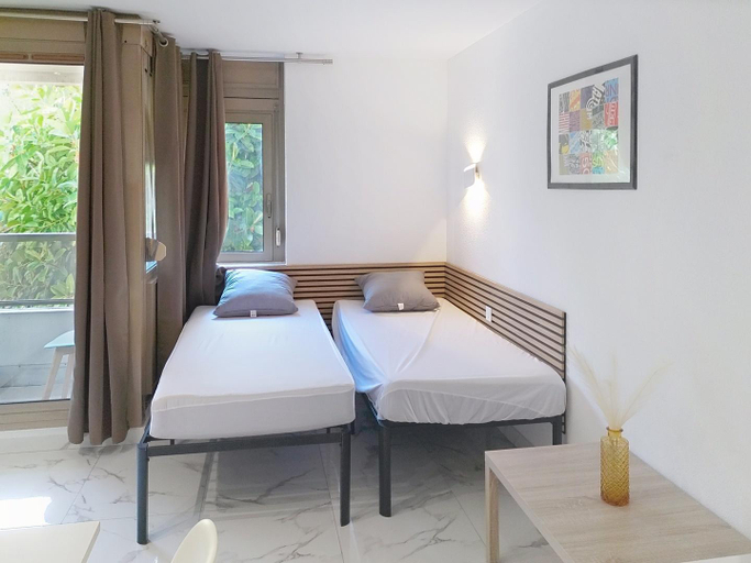 Bedroom 3, Résidence Graziella Studio 102, Alpes-Maritimes
