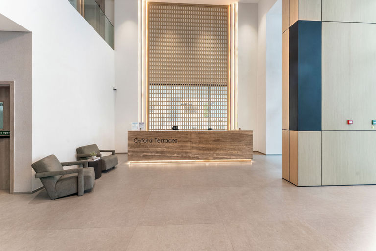 Reception 2, Modern 1 BR Oxford Terraces, Dubai