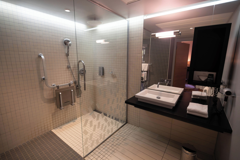 Bathroom 5, Logis Hotel L'Embarcadère, Ain