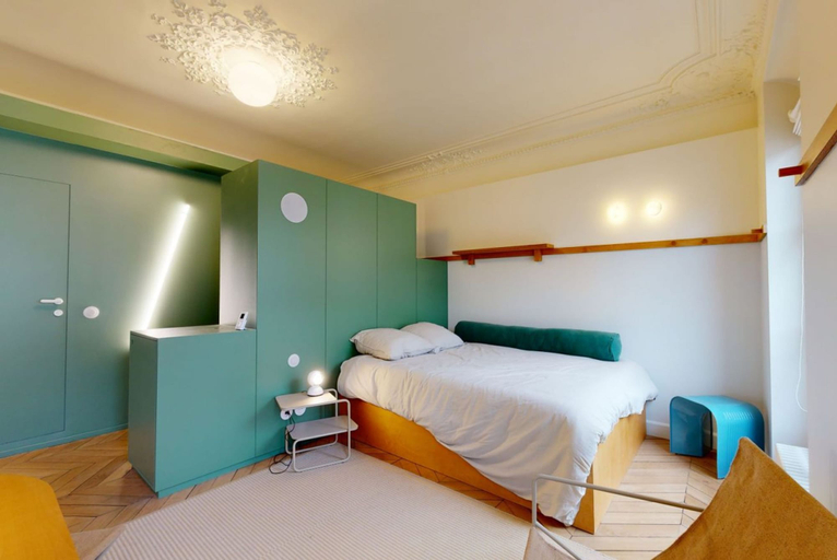 Room 3, Altido Delightful 1bed Studio w Shared Co-working Space, Paris