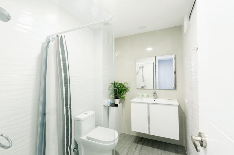 Bathroom 3, LAS PALMAS STUDIOS playa LOS CORALES, Salvaleon de Higuey