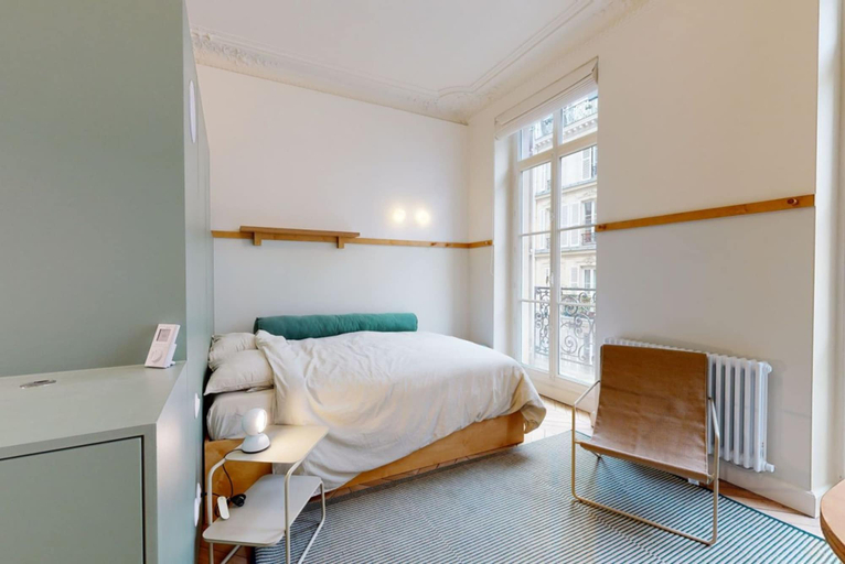 Room 5, Altido Delightful 1bed Studio w Shared Co-working Space, Paris