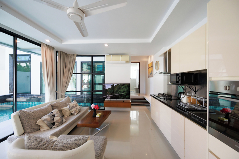Living area, 2BR PoolVilla Near AKA & Rawai Beach V68, Phuket Island