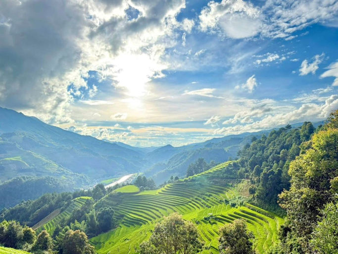 Aerial view 4, Chai Eco House Mu Cang Chai, Mù Căng Trai