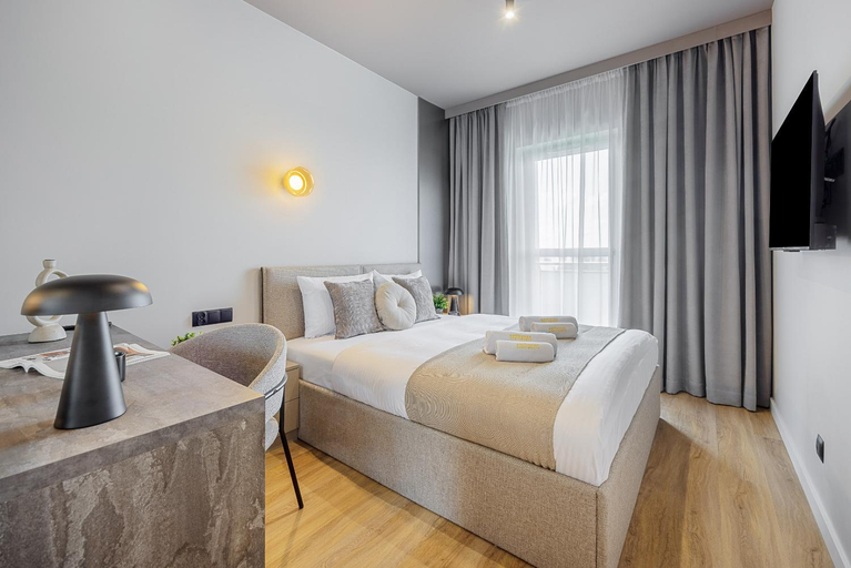 Bedroom 2, Emihouse Riverside Premium Apartments - Free Parking, City Center, Rzeszów City