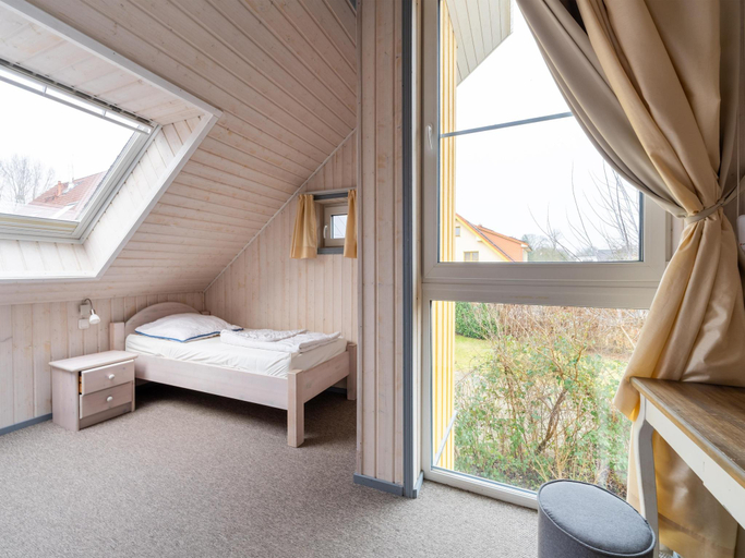 Bedroom 2, Ferienhaus im skandinavischen Stil, Mecklenburgische Seenplatte