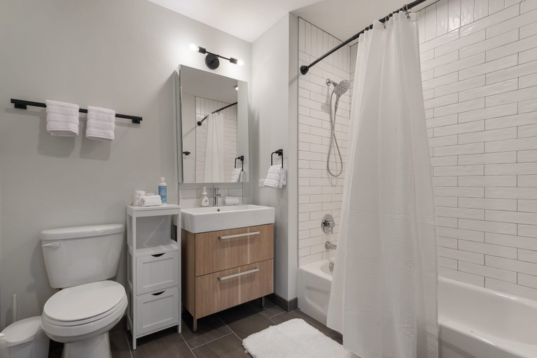 Bathroom, Apartment in The Loop Great Amenities Near Shops, Cook