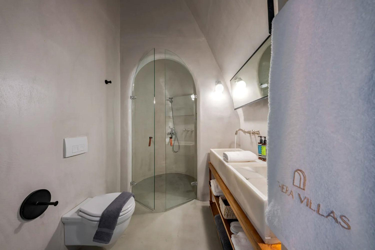 Bathroom, Luxurious Santorini Masionette Villa 1 Bedroom Astounding Caldera Sea Views, South Aegean