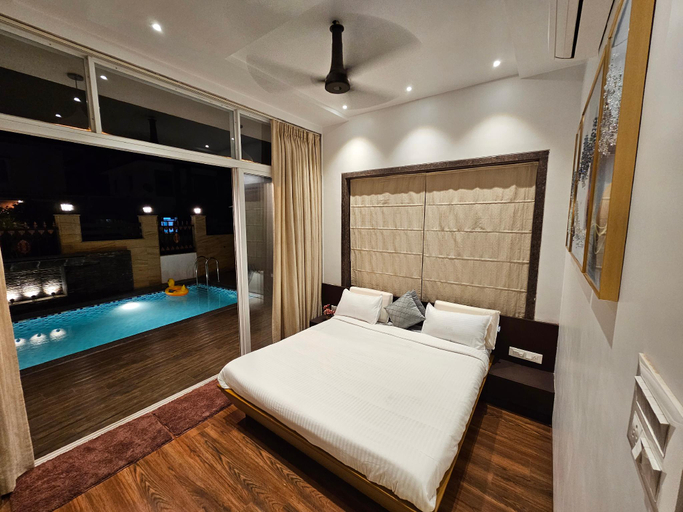 Bedroom 3, The Royal Chalet | Serene Luxury & Private Pool, Pune