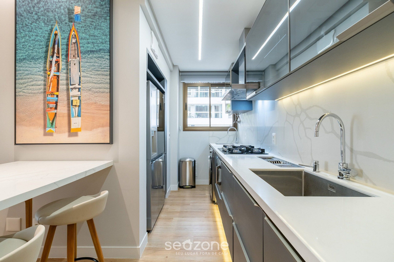 Private kitchen 4, Apart w/ 2 Suites in Jurere Internacional Vvc0202, Florianopolis