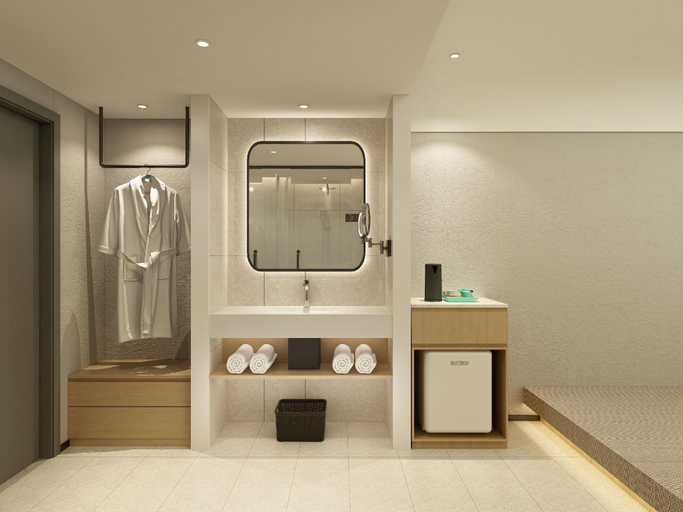 Bathroom, LANOU Hotel Xintao Taipei Impression, Xiantao