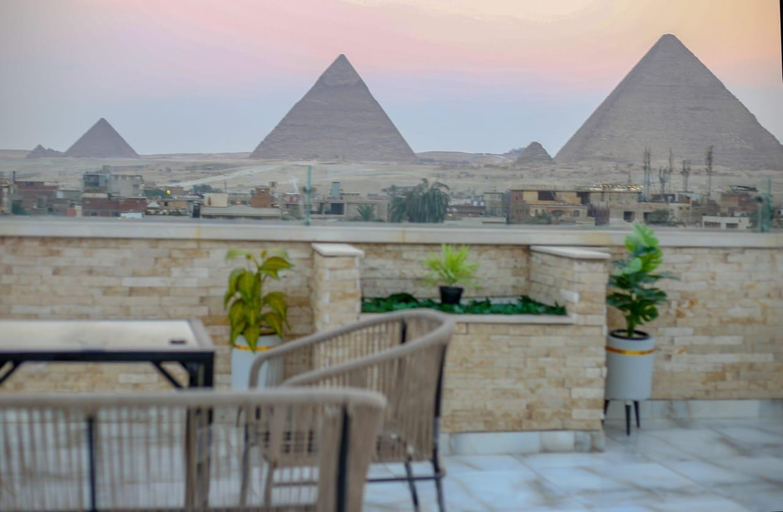 Balcony/terrace 4, Point Pyramids View Inn, Al-Ahram