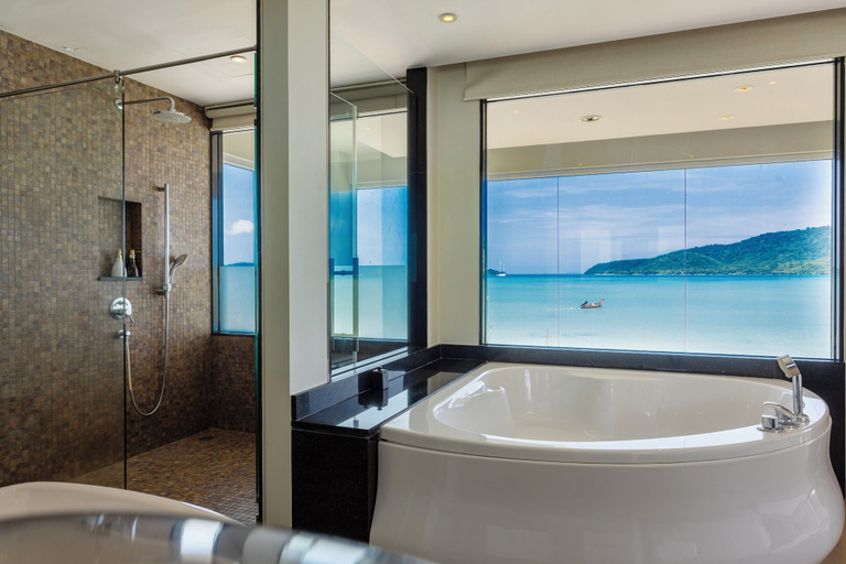 Bathroom 5, Built on the Beach 4BR 5star Resort V221, Phuket Island