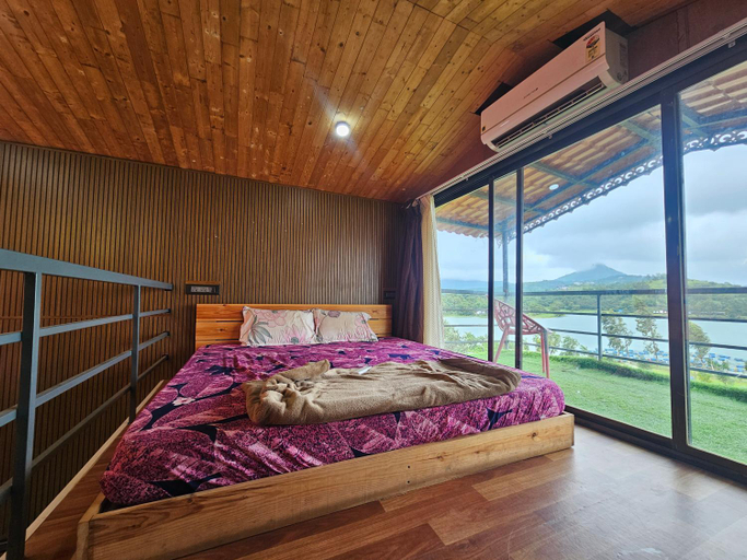 Bedroom 2, Plumeria retreat pawna lakeside cottges , Pune