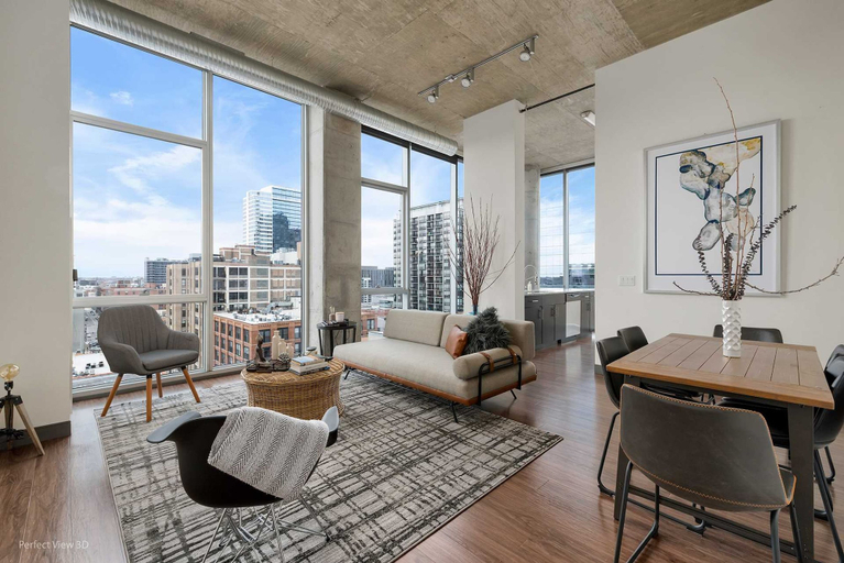 Interior, Unbeatable Top Floor Views Central Modern, Cook