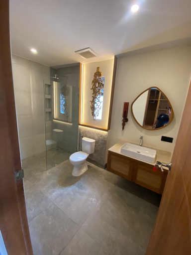 Bathroom 4, Leafy Riverbank, Tabanan