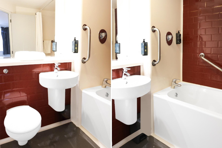 Bathroom, GO2 Lancaster Centre Hotel by OYO, Lancashire