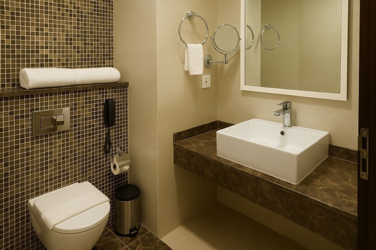 Bathroom 5, Tamr Inn Hotel, Dubai