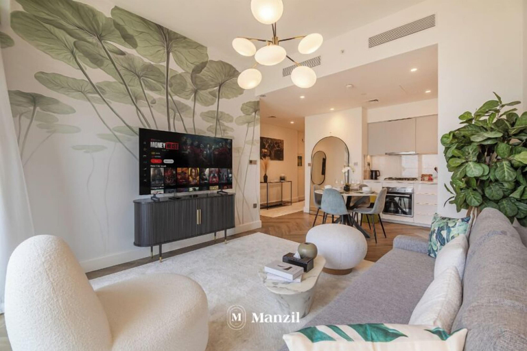 Living area 4, Manzil-2BR with full Burj Khalifa View, Dubai