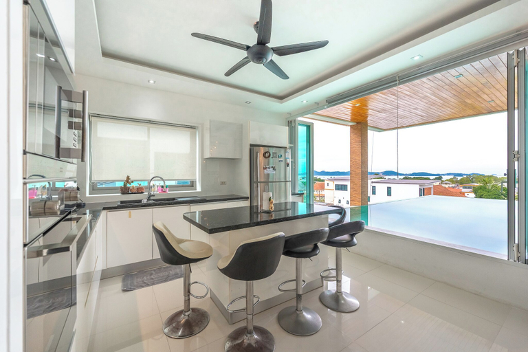 Private kitchen 5, 3BR Retreat Sea View V210, Pulau Phuket