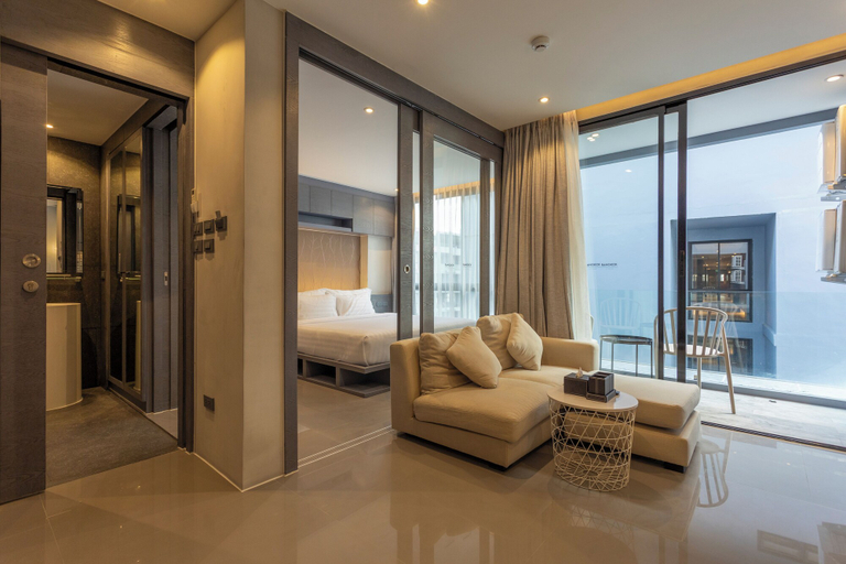 Living area, FullyLoadedBestFacilitiesNicestAptc141, Pulau Phuket