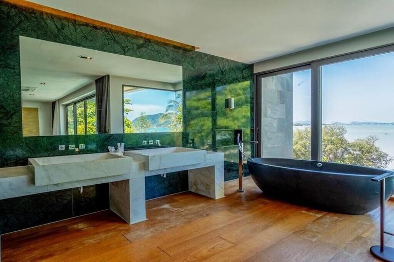 Bathroom 2, Beachfront Villa 3BR Infinity Pool V38, Phuket Island