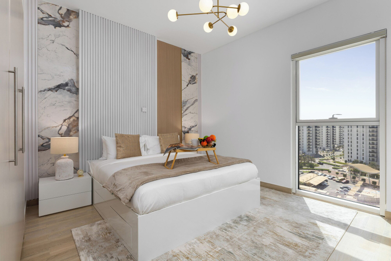 View from property, Maison Privee - Sleek Yas Getaway w/ Ferrari World and Canal Views, Yas Island