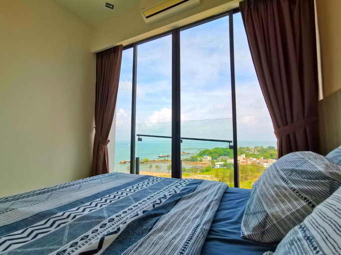 Bedroom 3, PD D'Wharf Residence Seaview Suite - Up to 9 Pax, Port Dickson