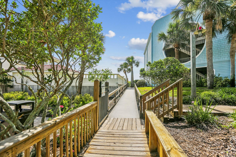 Exterior 5, Beachside Bliss: 3BR Coastal Condo w/ Pools & Patio in St. Augustine, Saint Johns