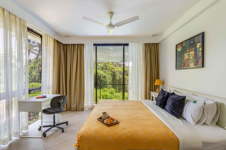 Bedroom 3, Tastefully done 1BHK Lux apartment, North Goa