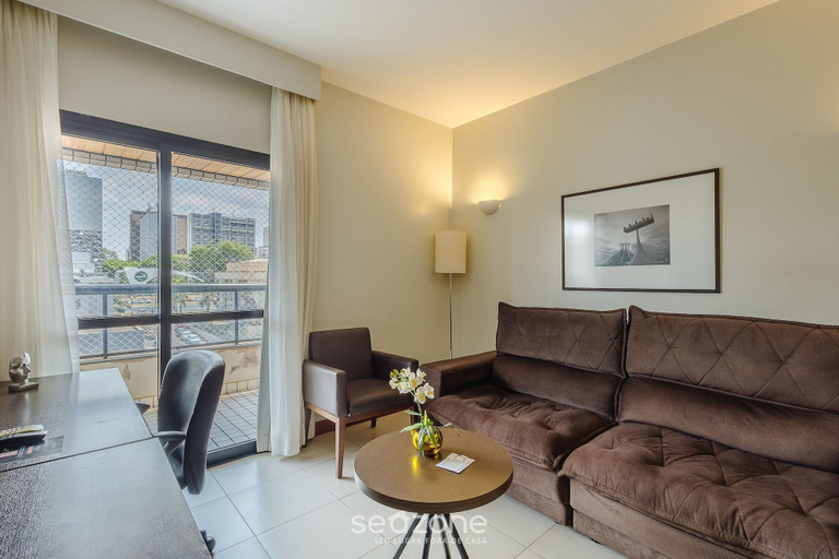 Living area 2, Apart in a Condo With a Pool in Asa Sul Bhe0405, Brasília