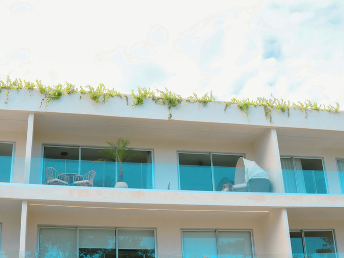 Exterior & Views 2, Stylish Playacar Condos w Balcony & Pool, Cozumel