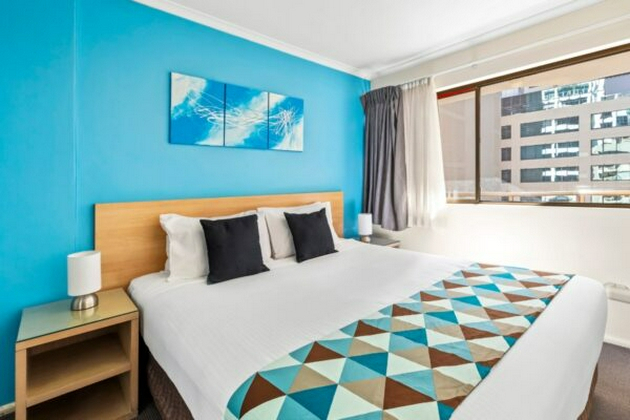 Bedroom 3, Metro Apartments on King, Sydney