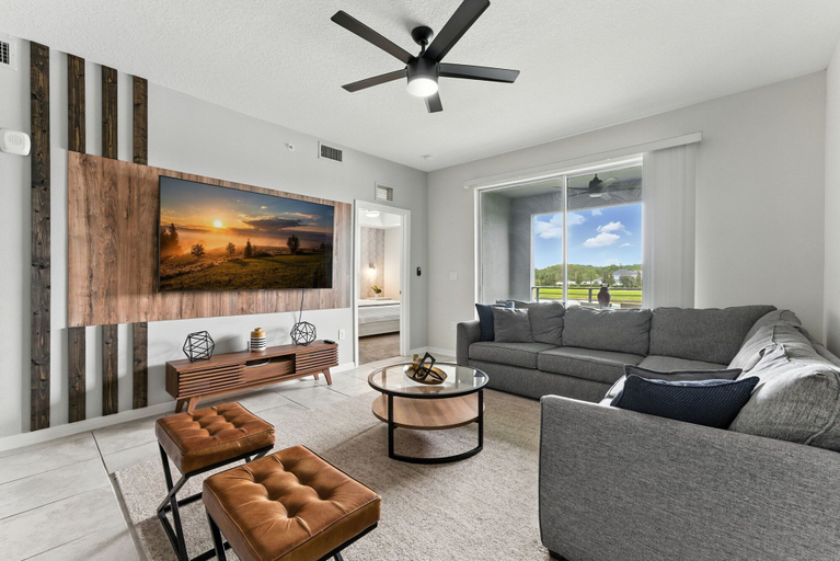 Living room 3, Storey Lake condos by UNE Homes, Osceola
