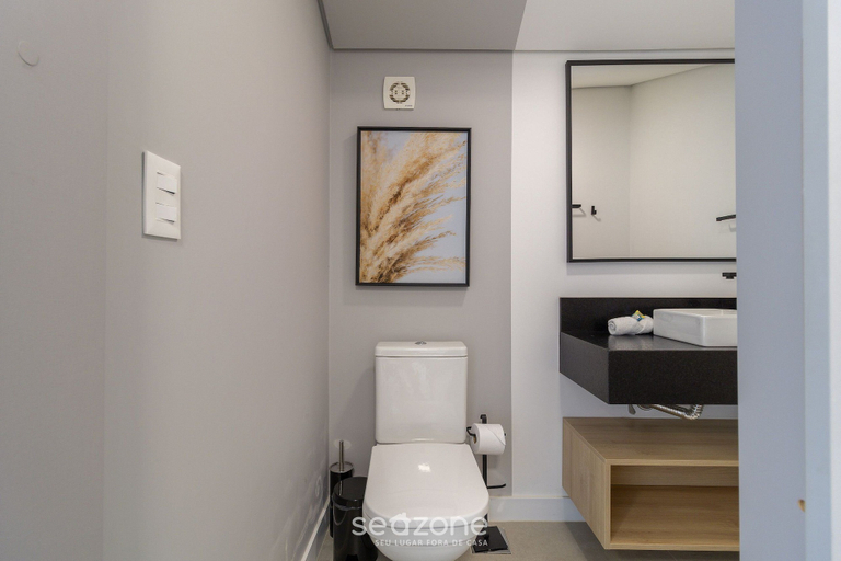 Bathroom, Penthouse 3 min From Jurere Beach - Mor0402, Florianopolis