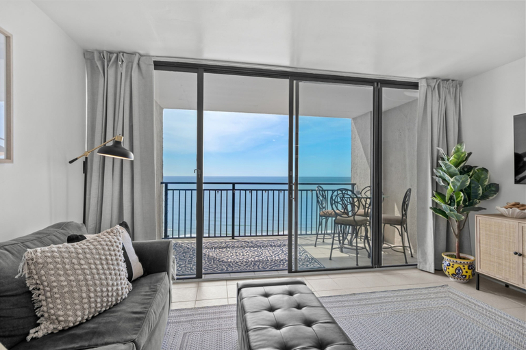 Living room 4, Oceanfront Stay with Private Balcony, Horry